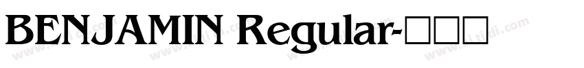 BENJAMIN Regular字体转换